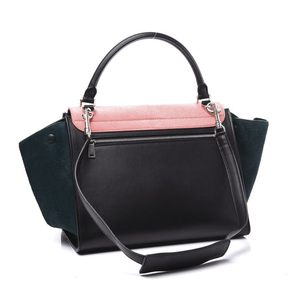 Celine Shaded Pony Hair Calfskin Medium Trapeze Pink 2 of 9