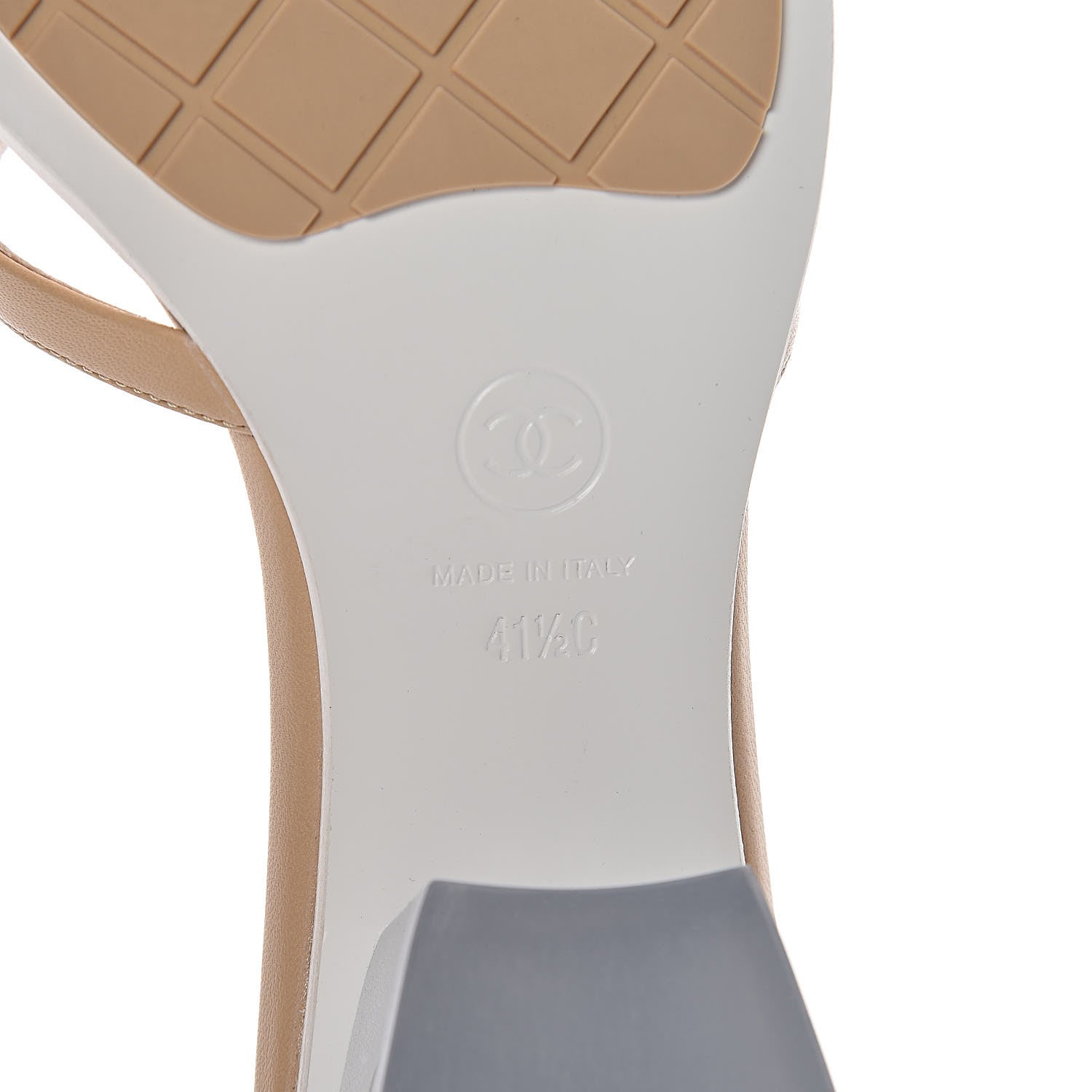 Chanel Lambskin PVC Mule 41.5 Transparent Beige 7 of 8