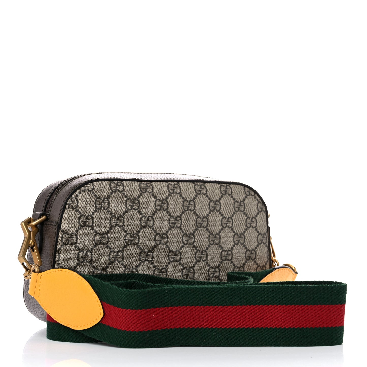 GG Supreme Monogram Web Neo Vintage Shoulder Bag Beige New Acero Crop