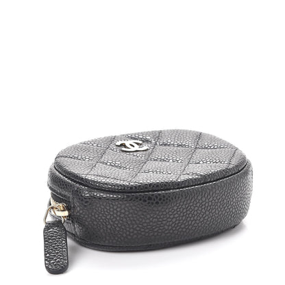 Chanel Caviar Quilted Zip Around Classic Coin Purse Black 4 of 8
