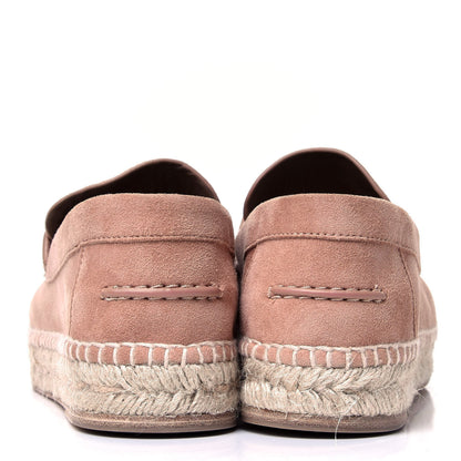 Hermes Suede Calfskin Womens Trip Espadrilles 37 Bois De Santal 10 of 10