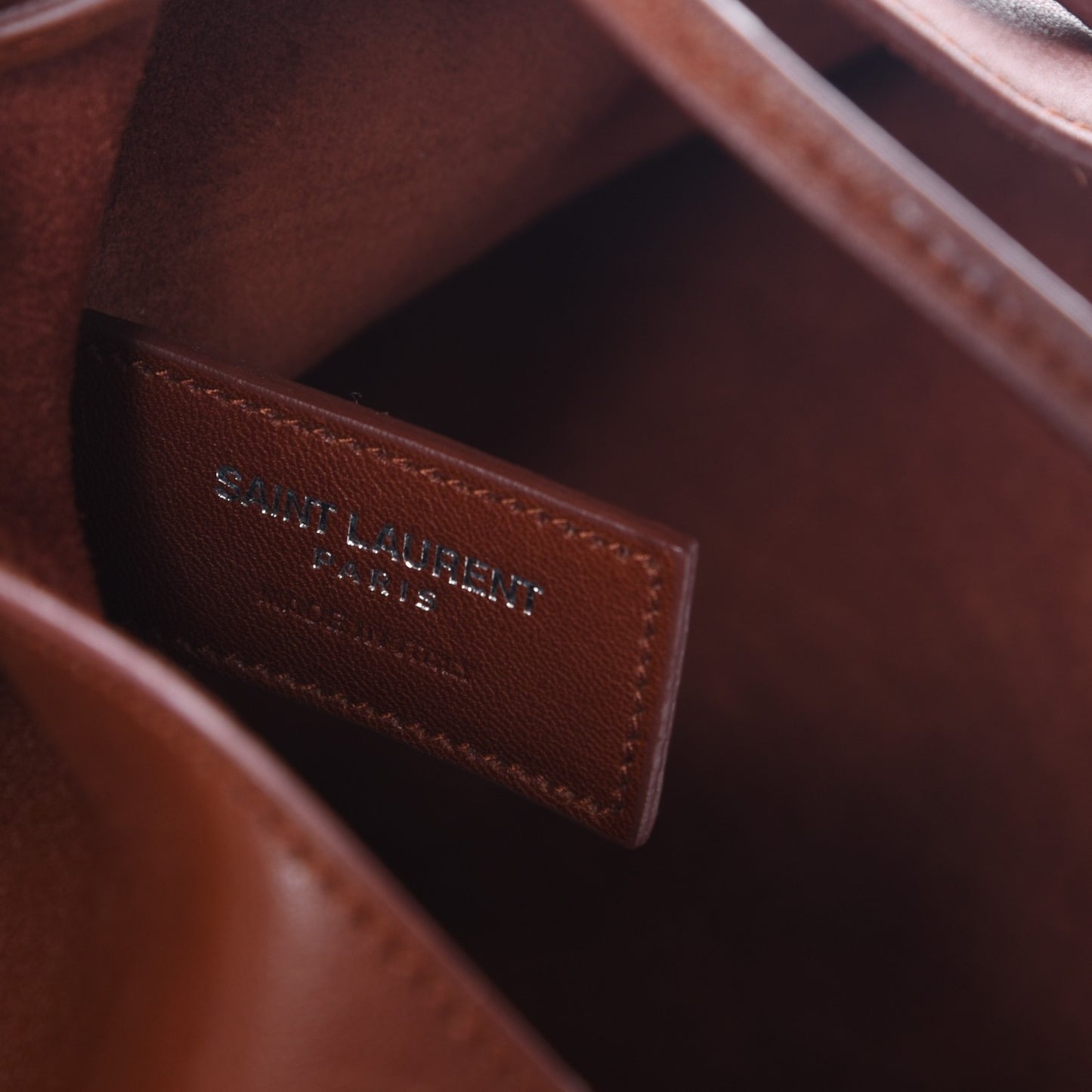 Calfskin Medium Jen Flat Bucket Bag Brown