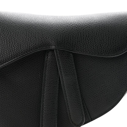 Christian Dior Grained Calfskin Mini Saddle Bag Black 8 of 10