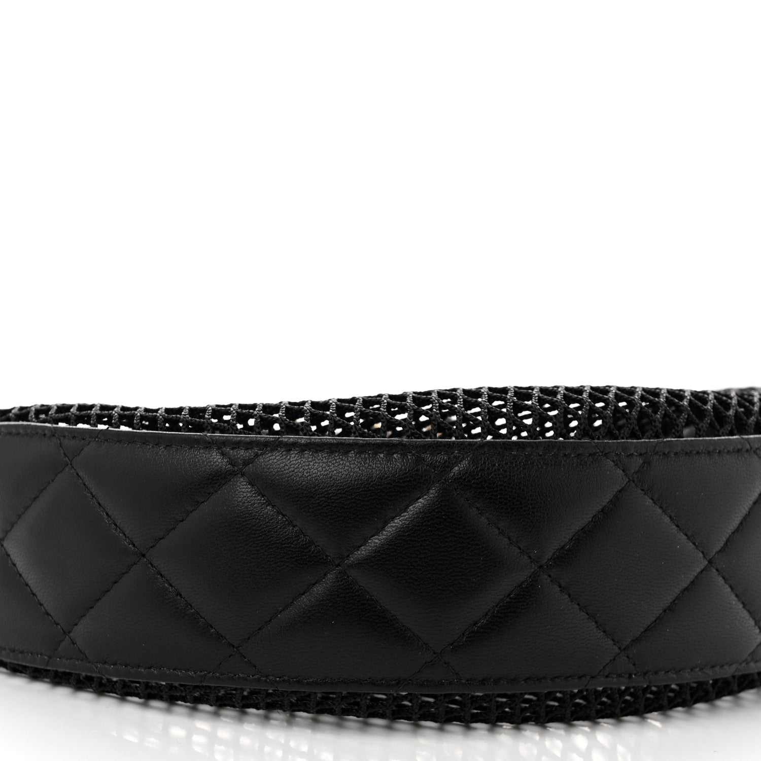 Chanel Mesh Shiny Lambskin Chain Hobo Black 10 of 12