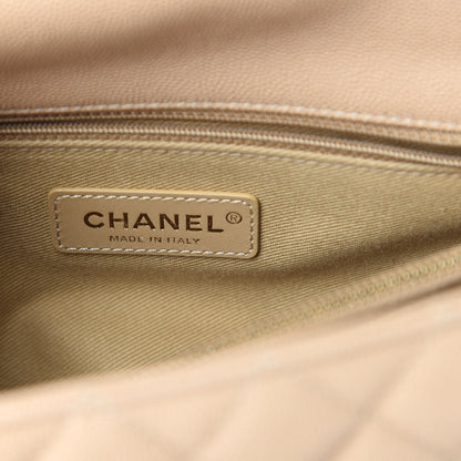 Chanel Caviar Lizard Embossed Quilted Small Coco Handle Flap Beige 6 of 11