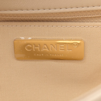 Chanel Lambskin Quilted Large Chanel 19 Flap Beige 6 of 11