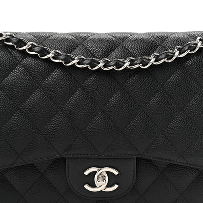 Chanel Caviar Quilted Jumbo Double Flap Black 8 of 12