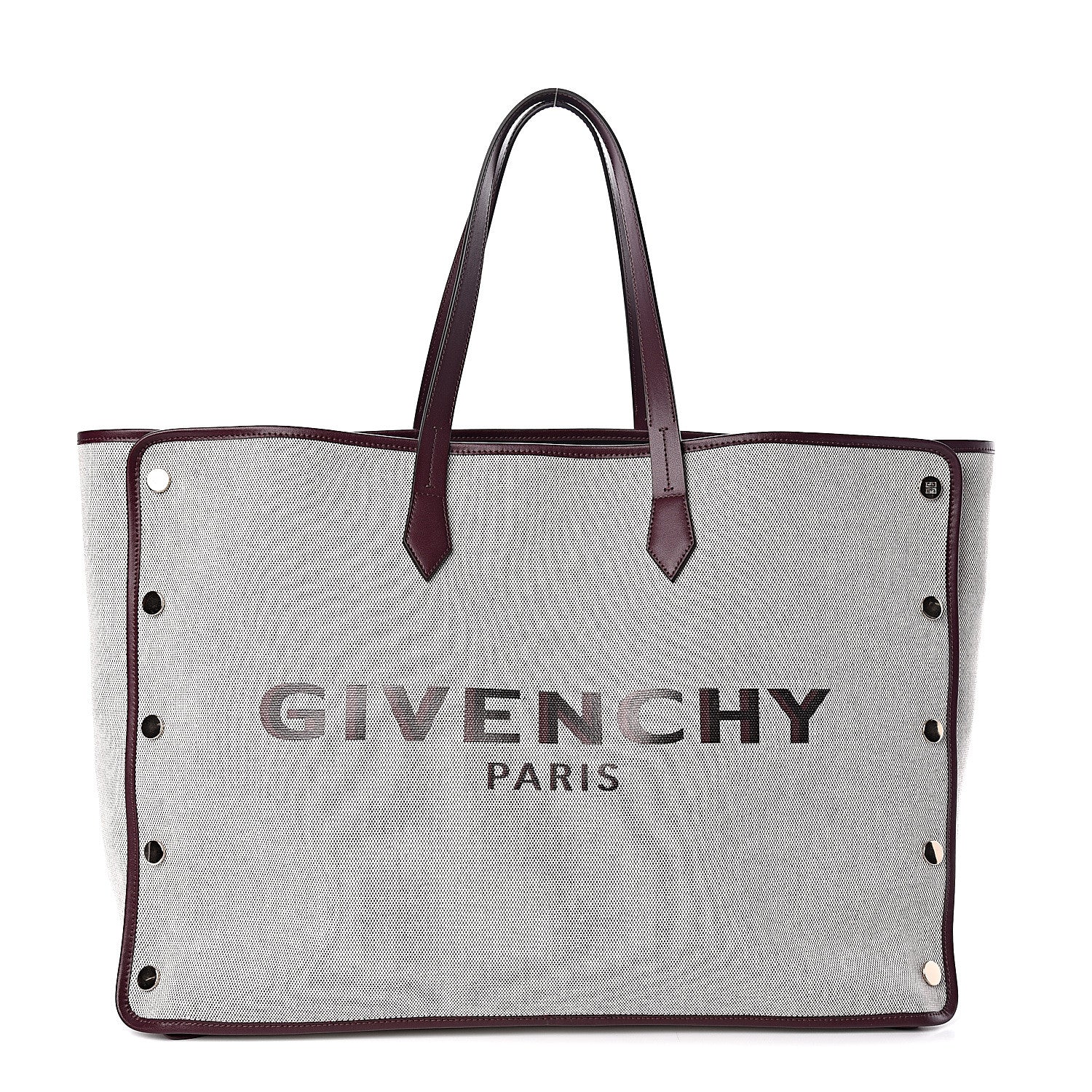 Givenchy Canvas Large Bond Shopper Tote Aubergine 1 of 10