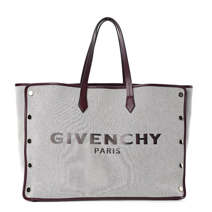Givenchy Canvas Large Bond Shopper Tote Aubergine 1 of 10