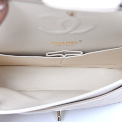 Chanel Caviar Quilted Medium Double Flap Beige Clair 5 of 8