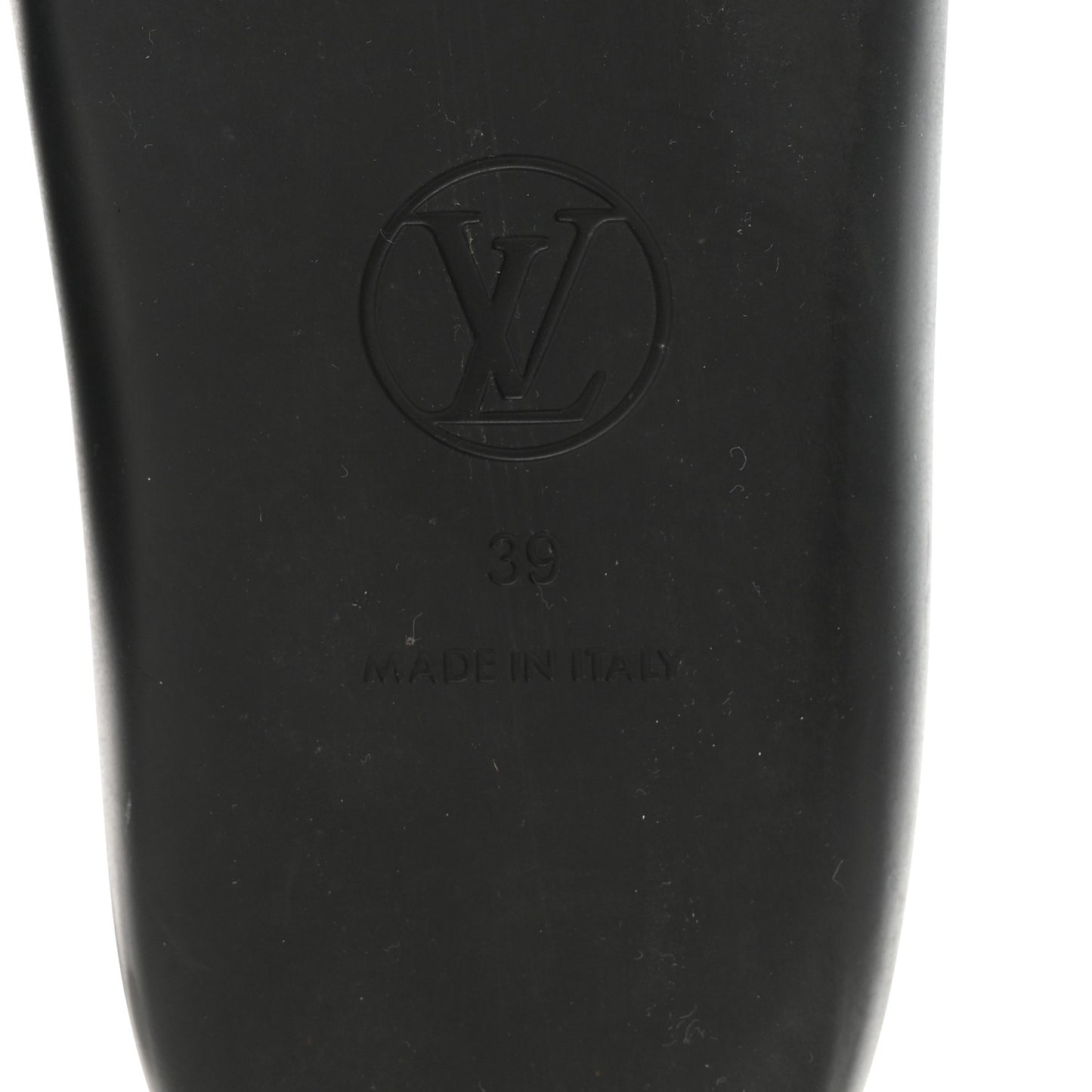 Monogram Sunbath Flat Mule Sandals 39 Black