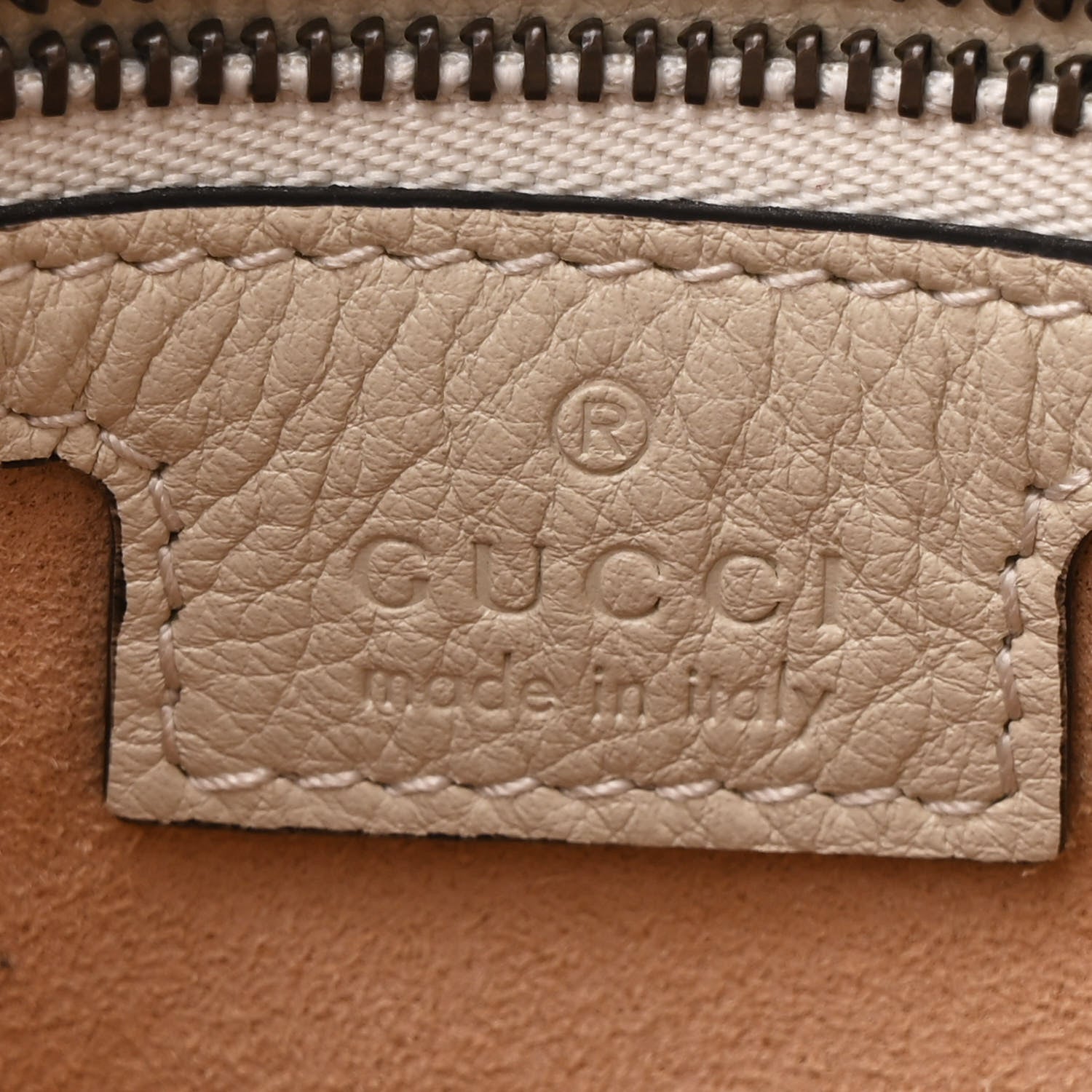 Gucci Softy Wonka Textured Dollar Calfskin Small Diana Shoulder Bag Mystic White Hibiscus Red 6 of 11