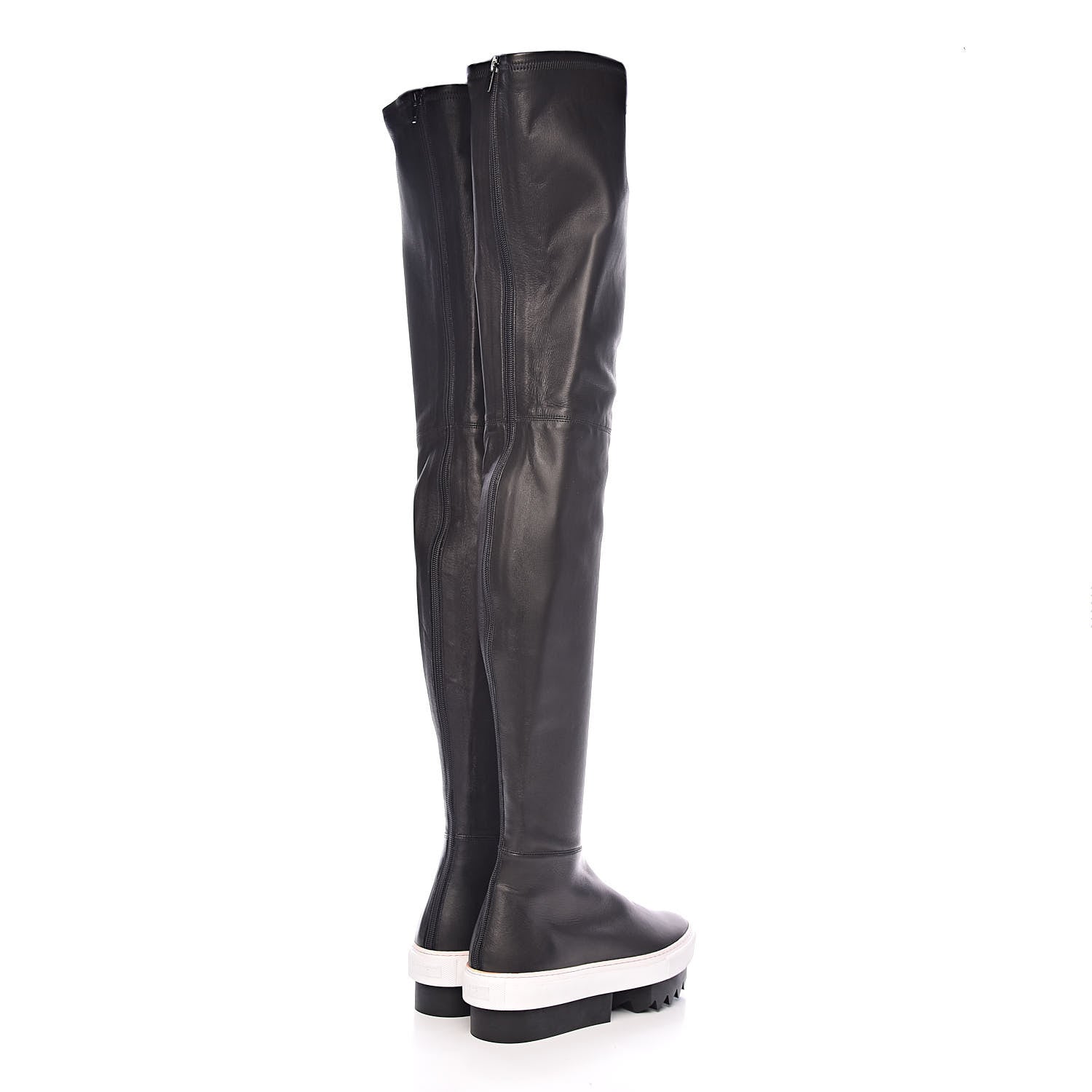 Givenchy Lambskin Platform Over The Knee Boots 37.5 Black 4 of 12