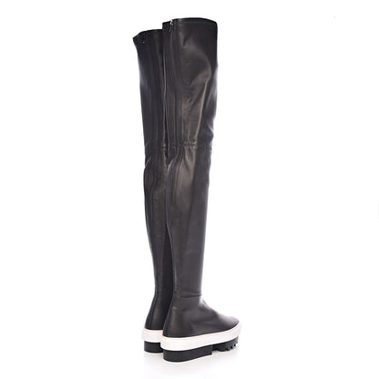 Givenchy Lambskin Platform Over The Knee Boots 37.5 Black 4 of 12