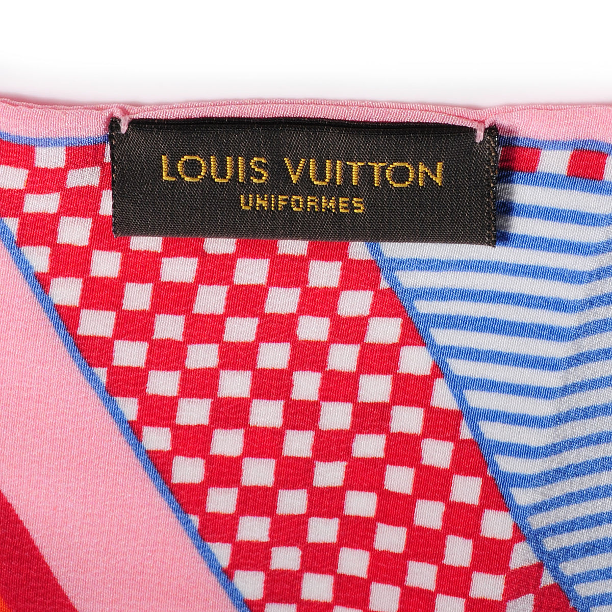 Silk Damier Aquarelle Bandeau Piment
