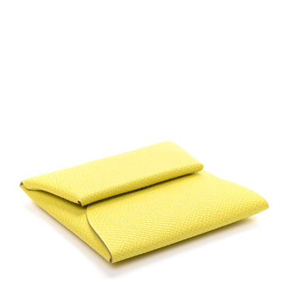 Hermes Epsom Bastia Coin Purse Lime 4 of 7