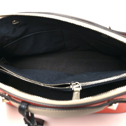 Fendi Vitello Dolce 4 Color Medium By The Way Boston Bag Pimento Black Multicolor 5 of 13