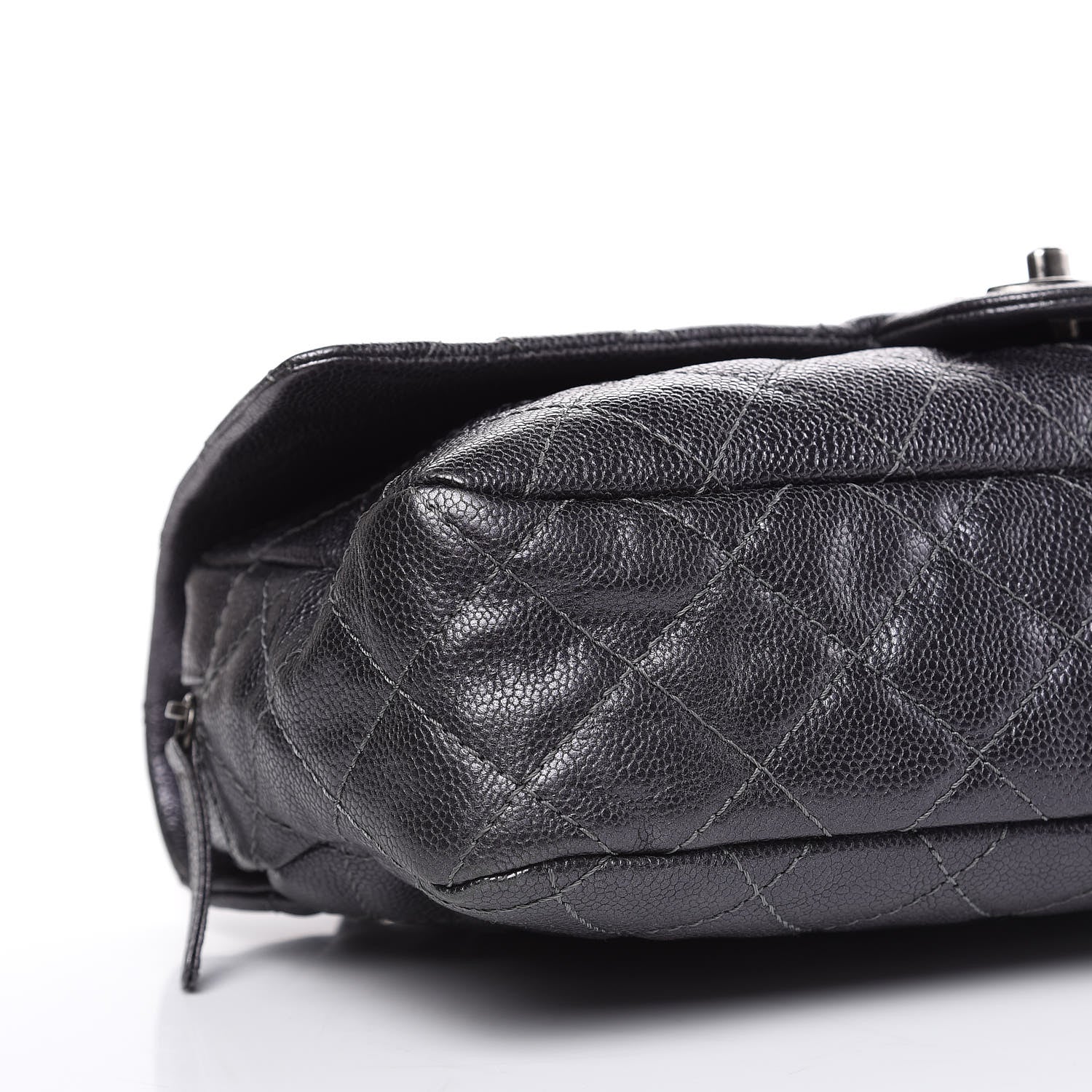 Chanel Iridescent Caviar Quilted Large Chic Flap Grey 9 of 10