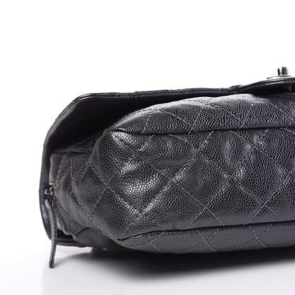 Chanel Iridescent Caviar Quilted Large Chic Flap Grey 9 of 10