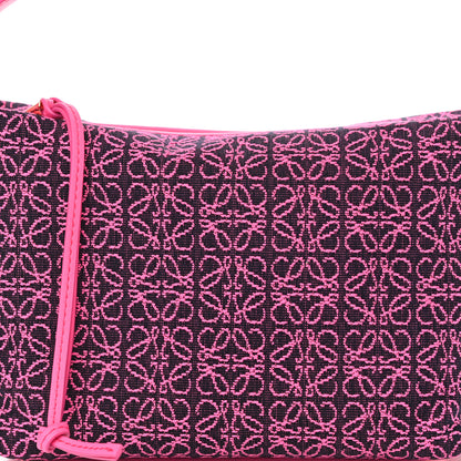 Loewe Jacquard Anagram Calfskin Small Cubi Bag Pink 8 of 10