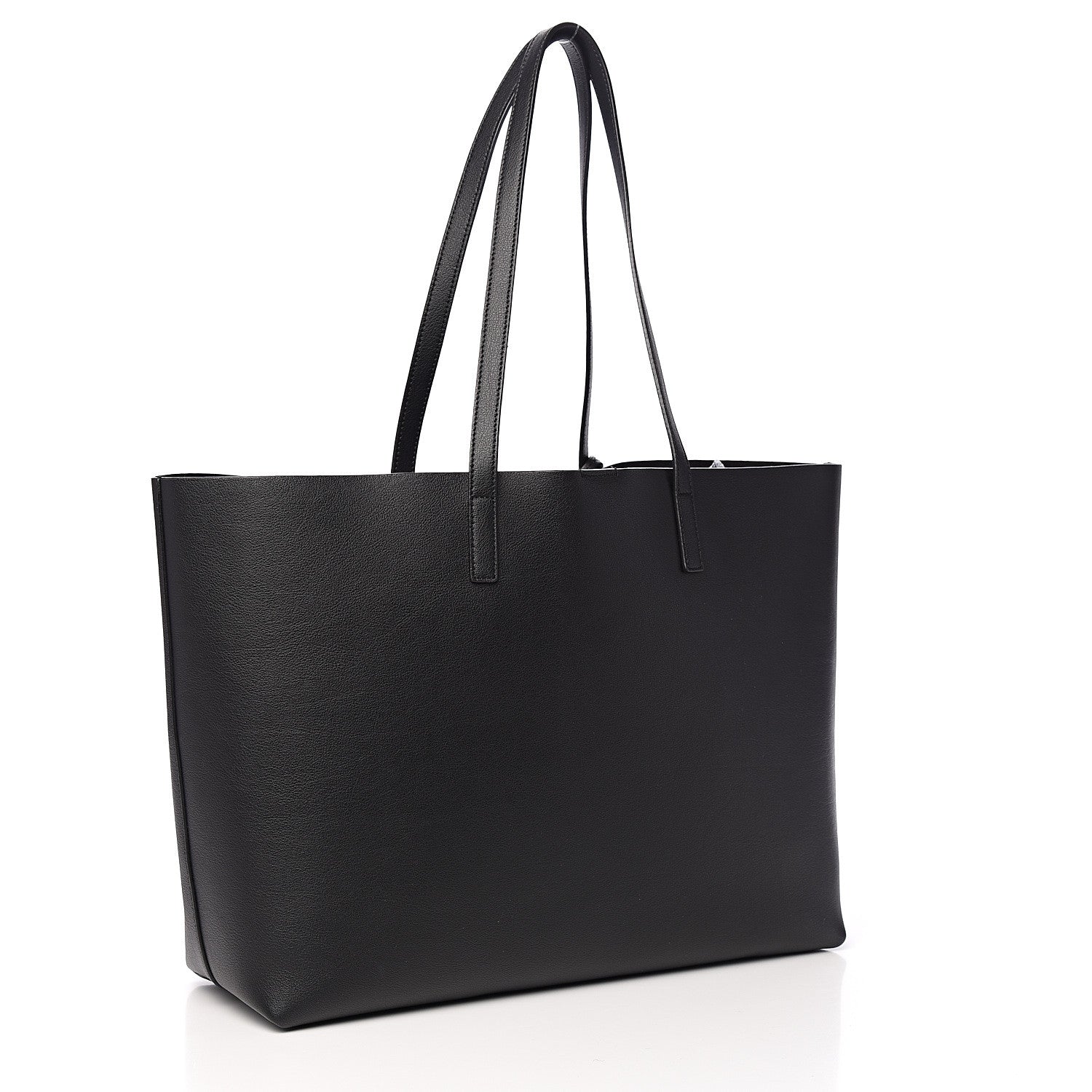 Saint Laurent Calfskin Large Shopping Tote Black 3 of 10