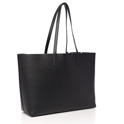 Saint Laurent Calfskin Large Shopping Tote Black 3 of 10