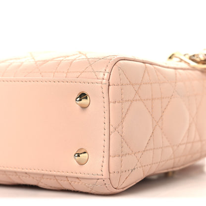 Christian Dior Lambskin Cannage Small Lucky Badges My Lady Dior Light Pink 10 of 12