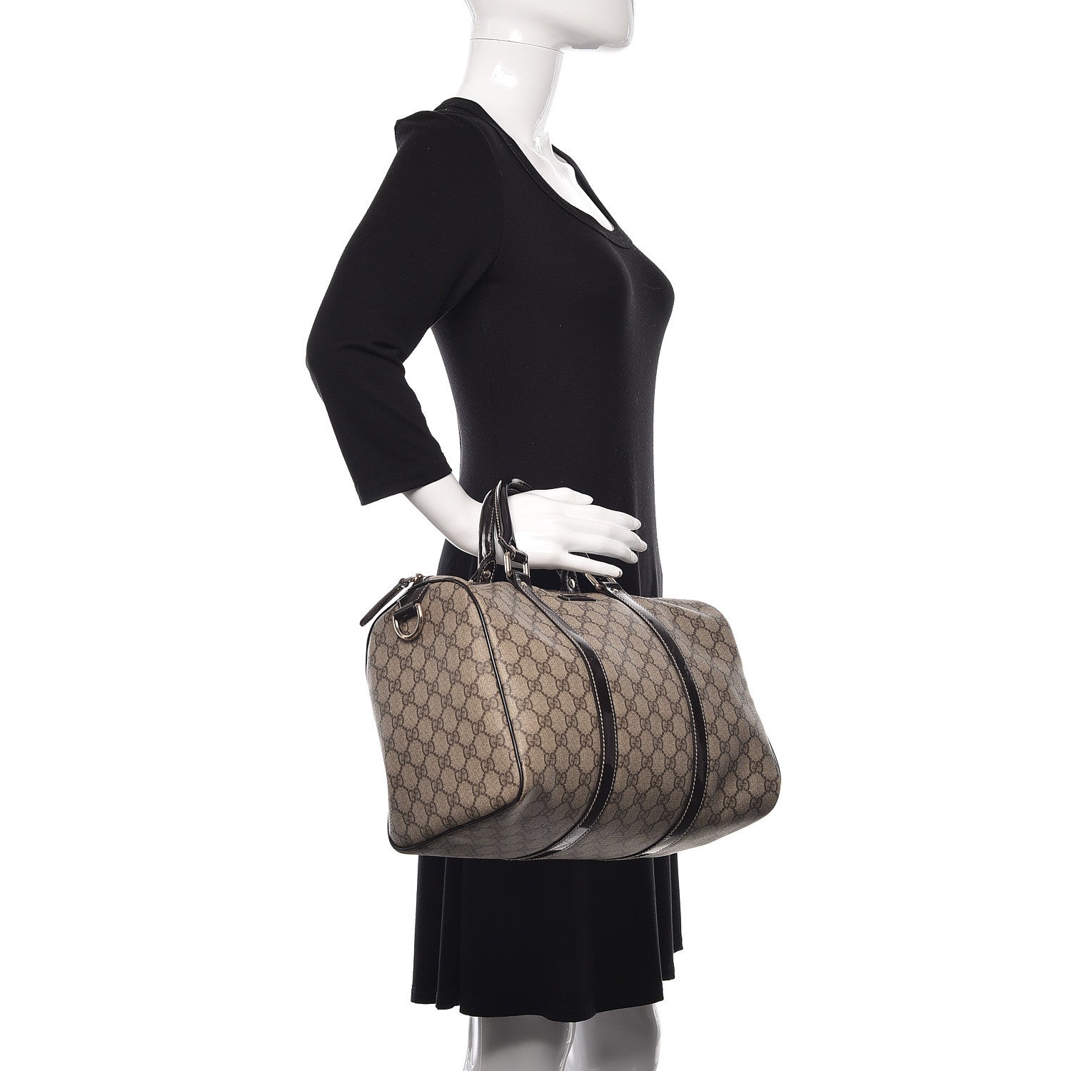 Gucci GG Plus Monogram Medium Joy Boston Dark Brown 2 of 14