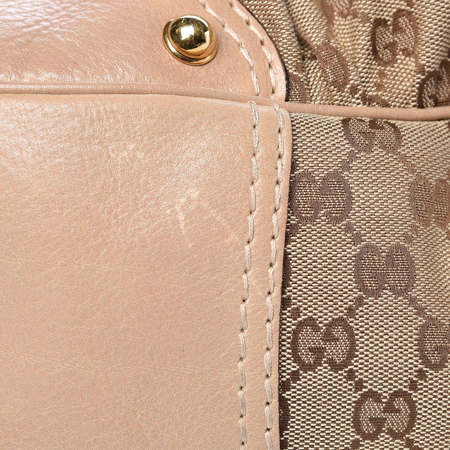 Monogram Large Jockey Hobo Beige