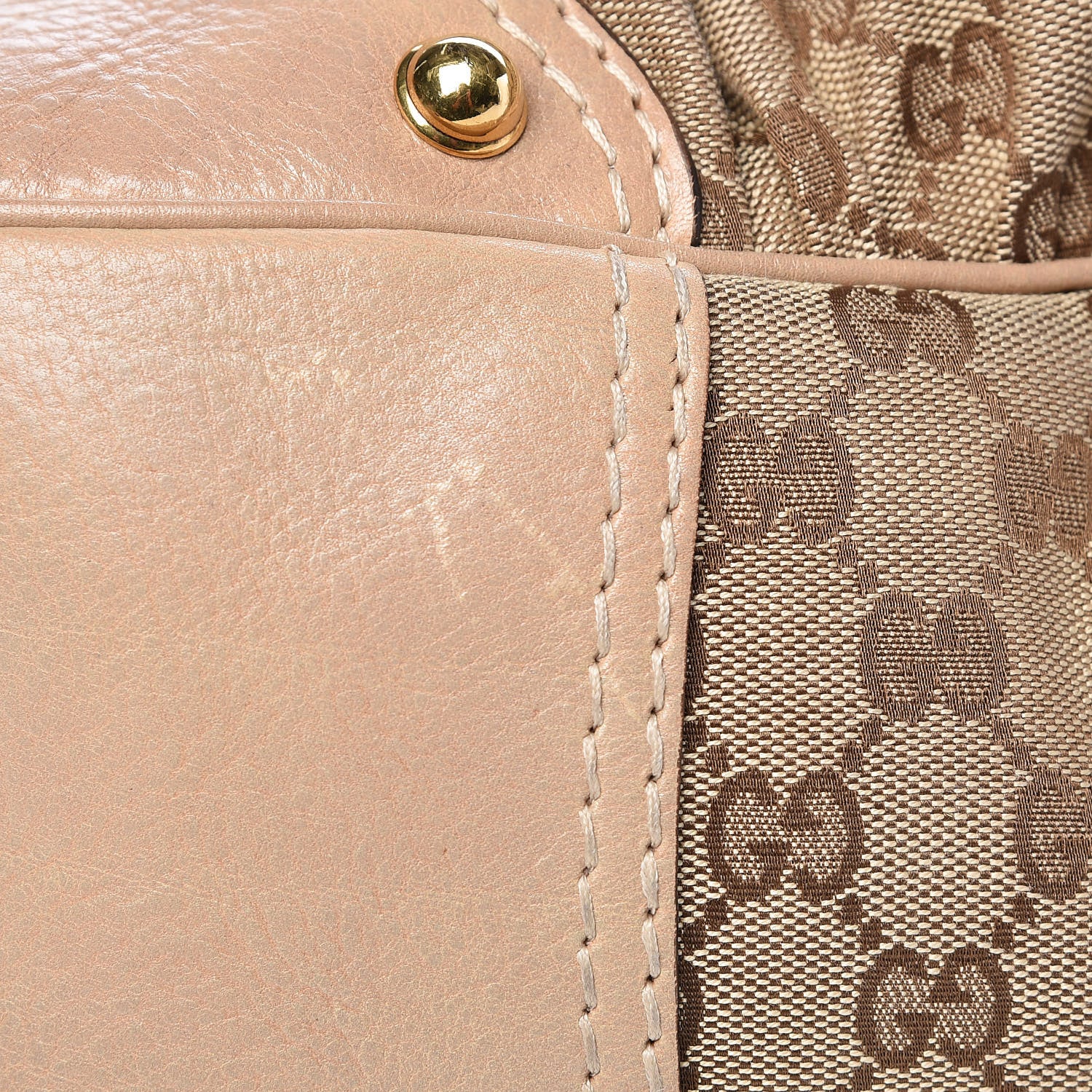 Gucci Monogram Large Jockey Hobo Beige 13 of 13