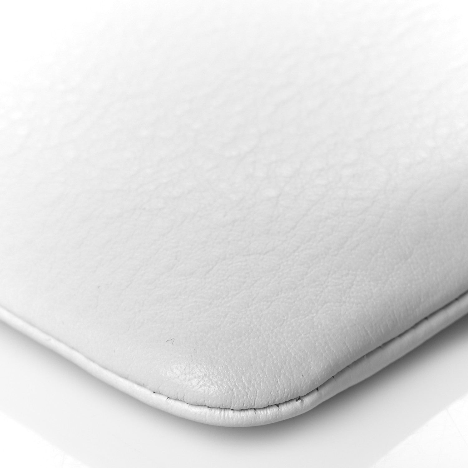 Balenciaga Calfskin Logo M Everyday Pouch White 10 of 10