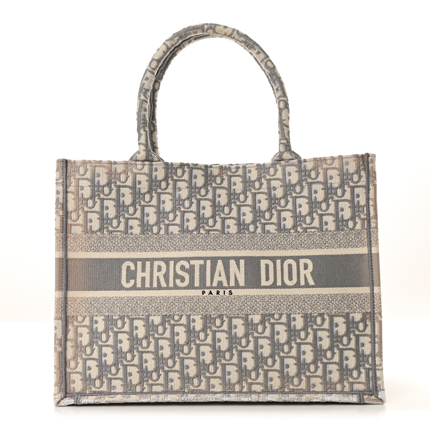 Christian Dior Oblique Medium Book Tote Grey 1 of 10