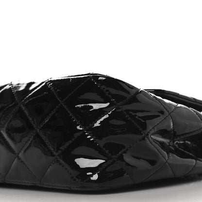Chanel Patent Quilted Jumbo Single Flap Black 10 of 12