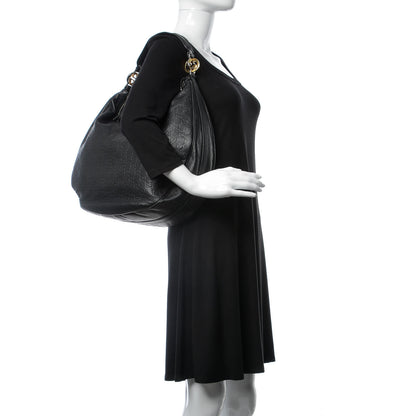 Gucci Guccissima Large GG Twins Hobo Black 2 of 13