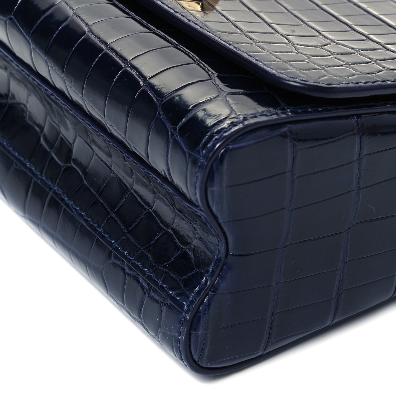 Louis Vuitton Crocodile Twist Shoulder Bag MM Saphir 7 of 7