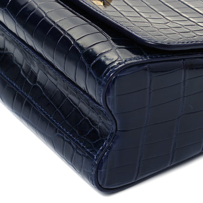 Louis Vuitton Crocodile Twist Shoulder Bag MM Saphir 7 of 7