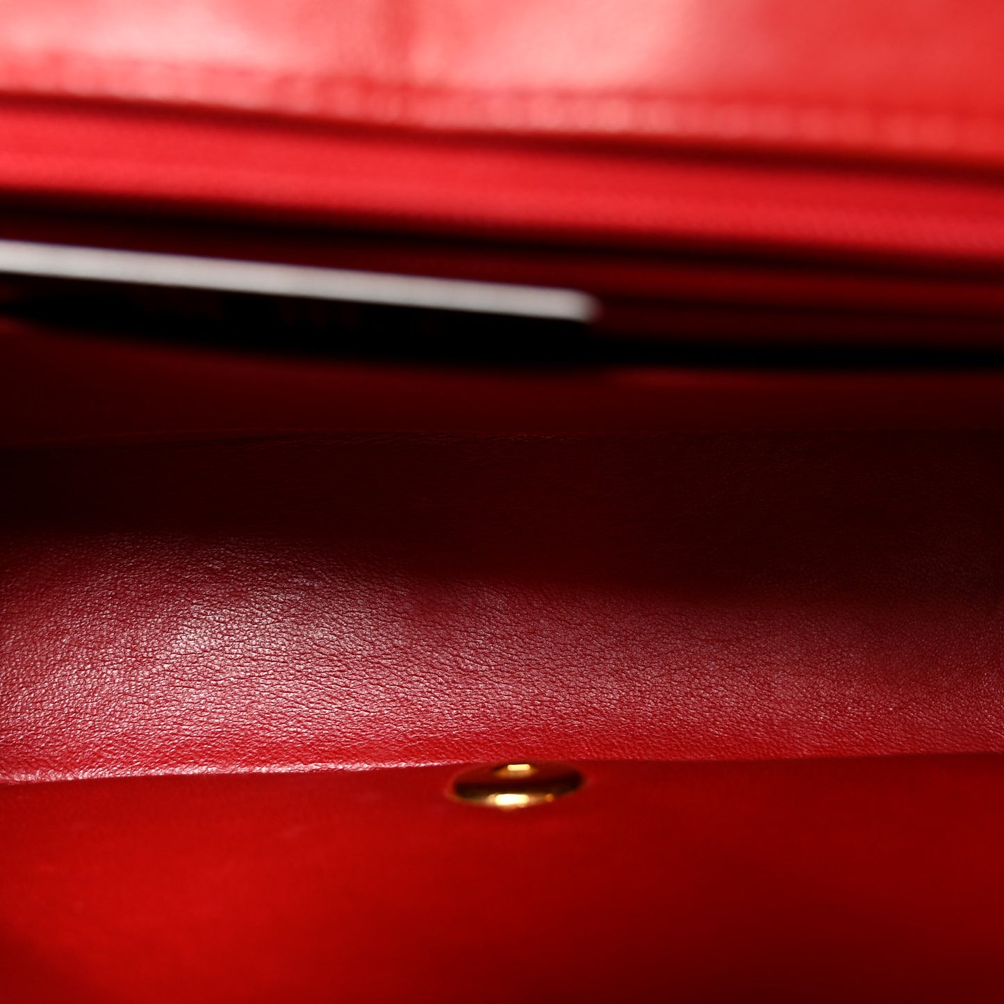 Lambskin Quilted Small Single Flap Red