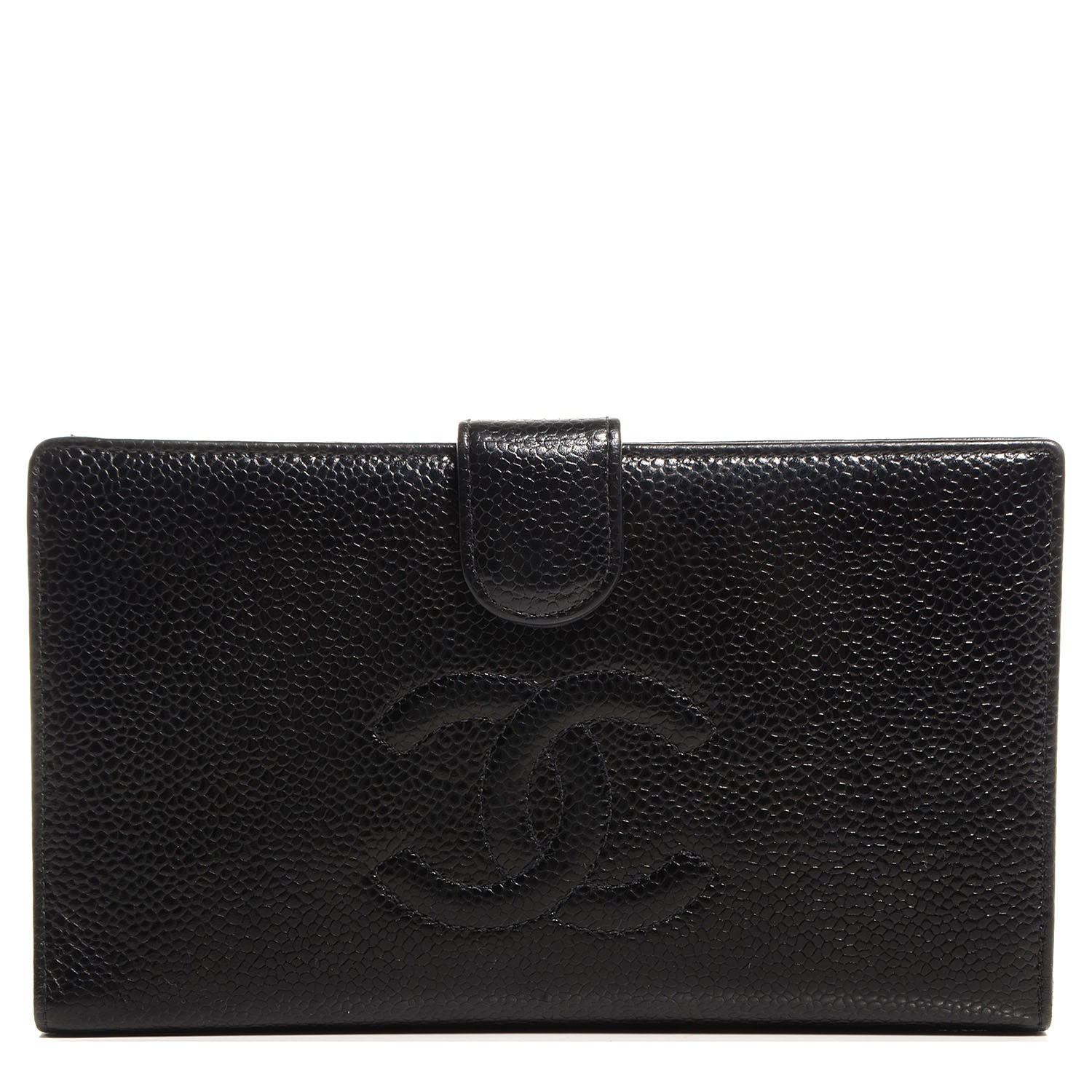 Chanel Caviar CC French Wallet Black 1 of 12