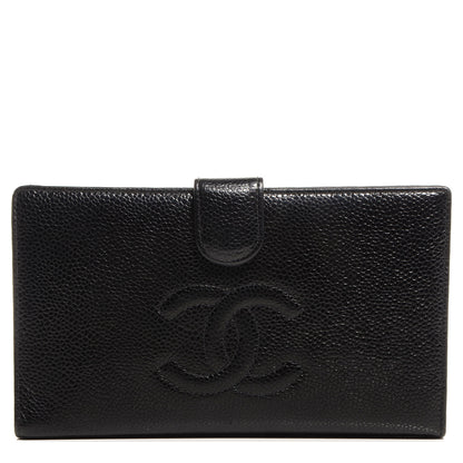 Chanel Caviar CC French Wallet Black 1 of 12