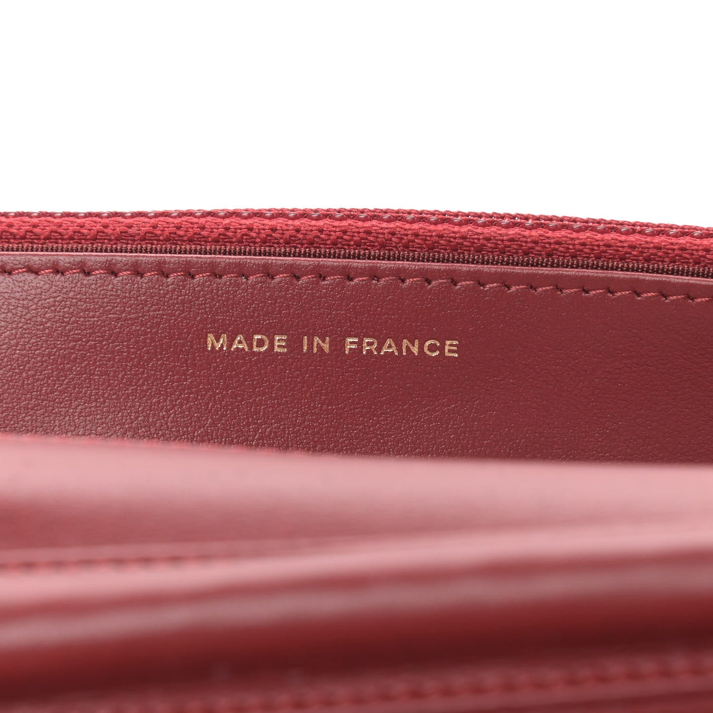 Caviar Quilted Boy Wallet On Chain WOC Red