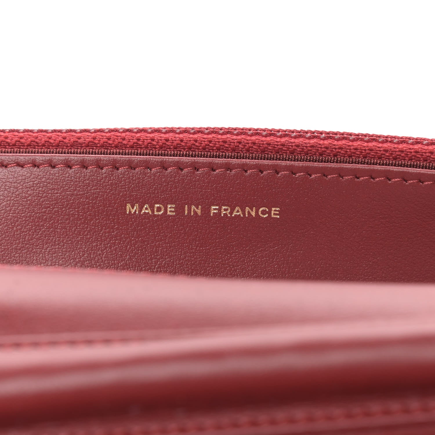 Chanel Caviar Quilted Boy Wallet On Chain WOC Red 6 of 10