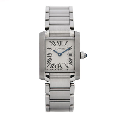 Cartier Stainless Steel 20mm Tank Francaise Quartz Watch 1 of 4