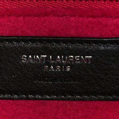 Saint Laurent Wool Rive Gauche Tote Fuchsia 6 of 8