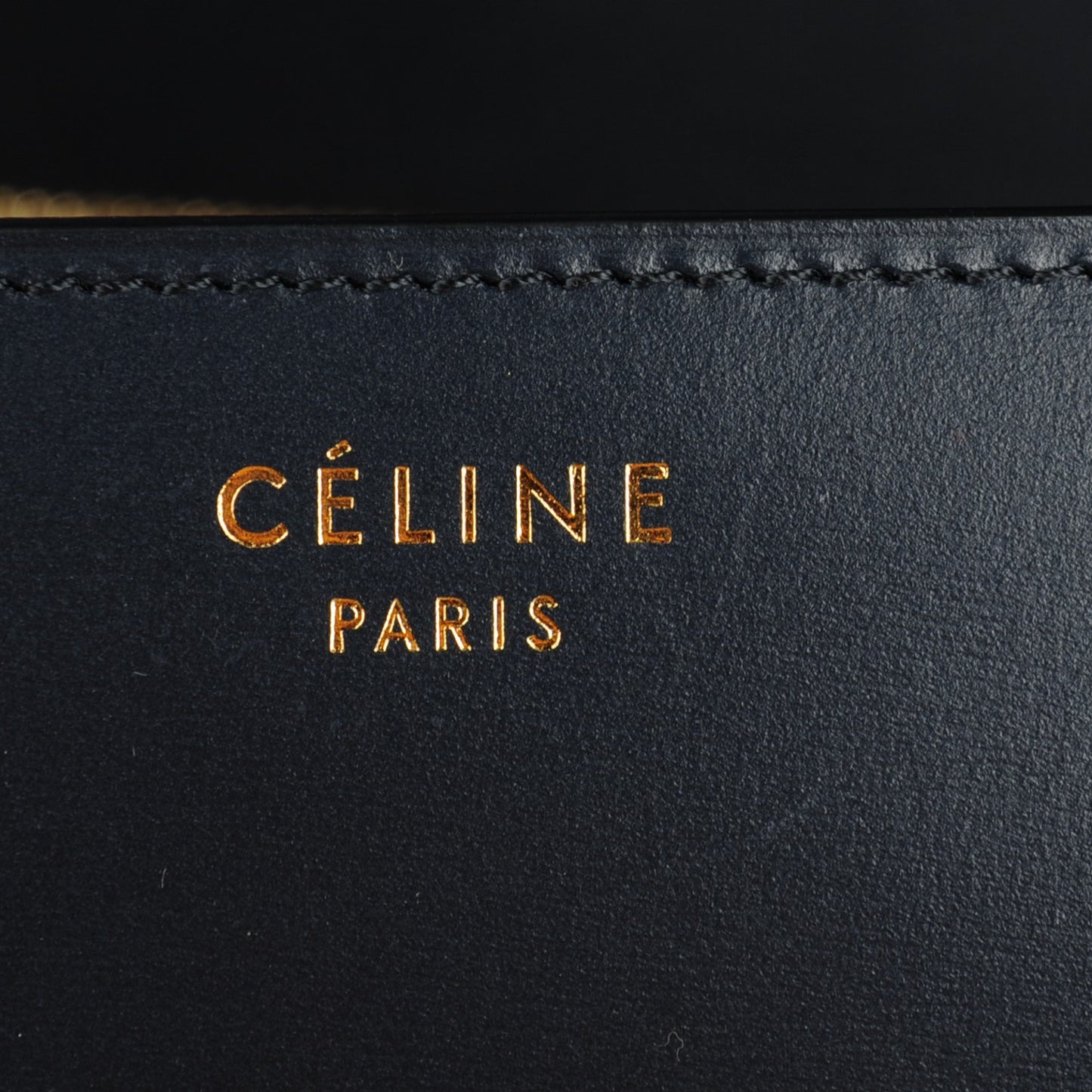Box Calfskin Medium Classic Box Flap Bag Navy Blue