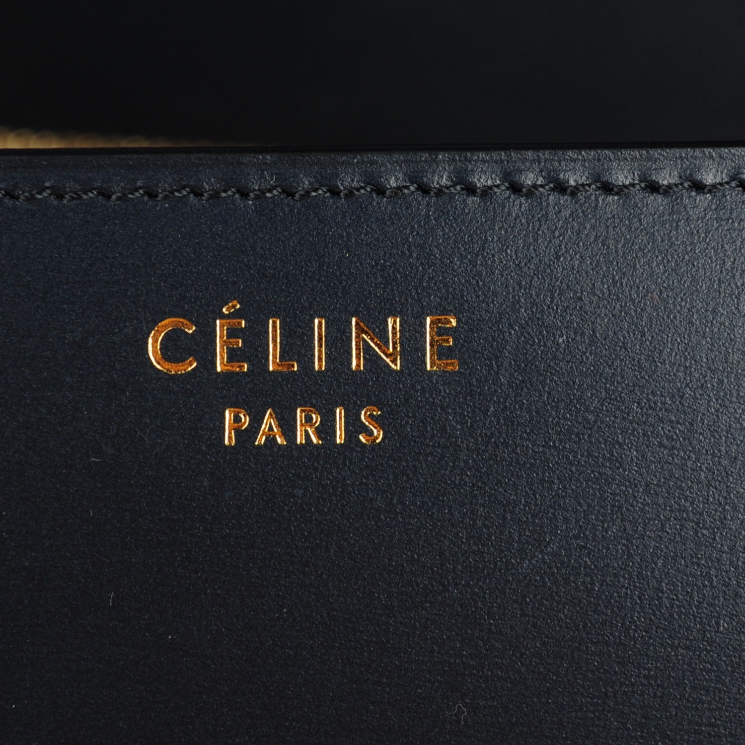 Celine Box Calfskin Medium Classic Box Flap Bag Navy Blue 7 of 7