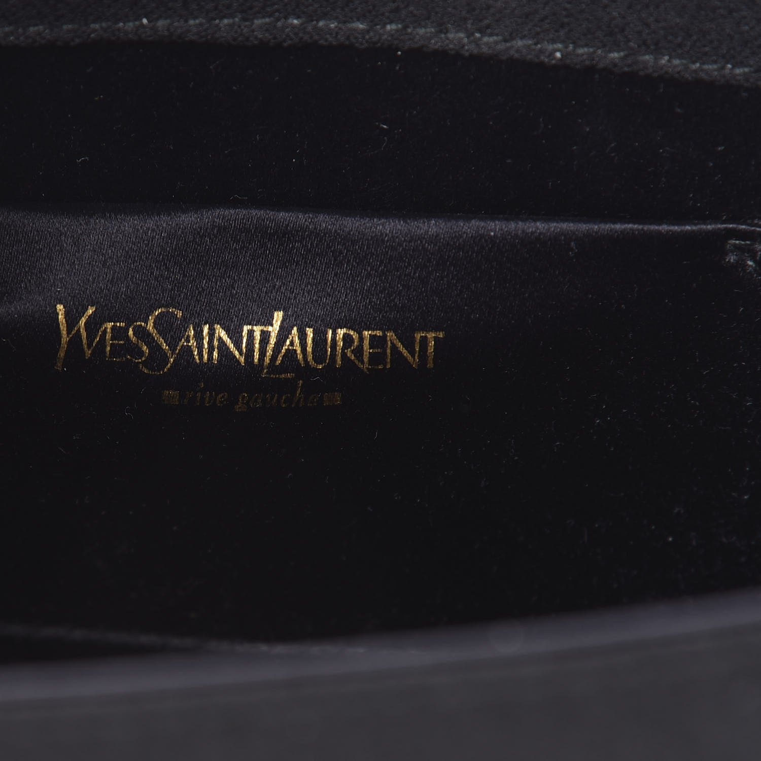 Saint Laurent Satin Chain Shoulder Bag Black 6 of 11