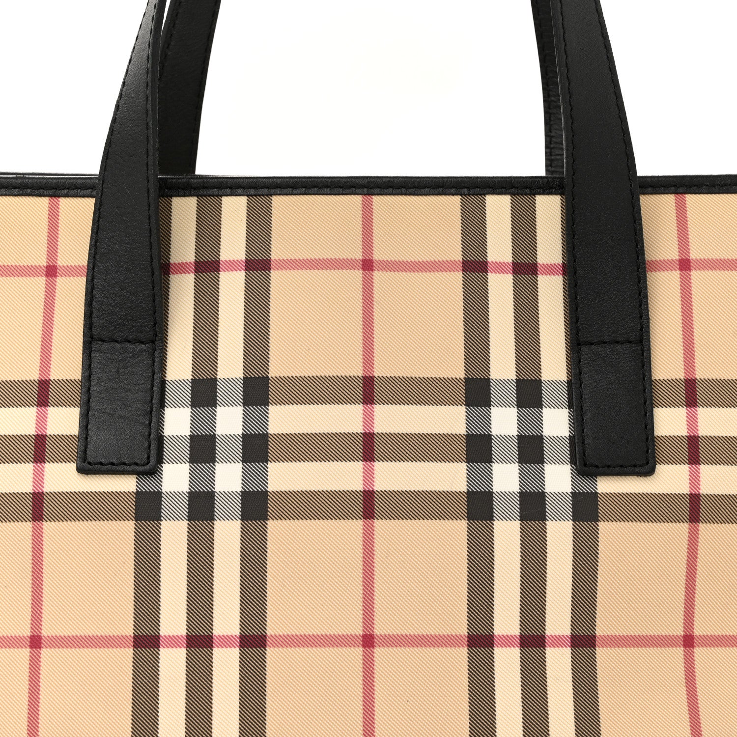 Burberry Vintage Check Studded Tote Black 8 of 11