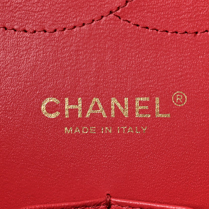 Chanel Caviar Quilted Jumbo Double Flap Red 6 of 10