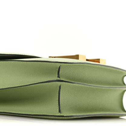 Hermes Epsom Constance 24 Vert Criquet 9 of 11