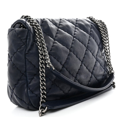 Chanel Calfskin Love Me Tender Flap Navy 3 of 11